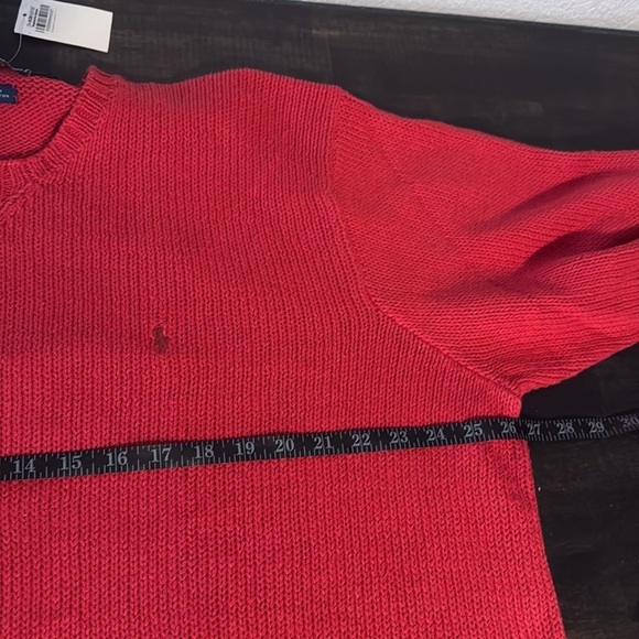 Polo Ralph Lauren Red Crew Linen Cotton Classic Sweater Size XXL NWT - Picture 5 of 6